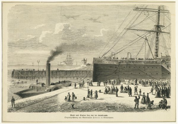 Grafik von Fedeler, MOSEL vor der Explosion