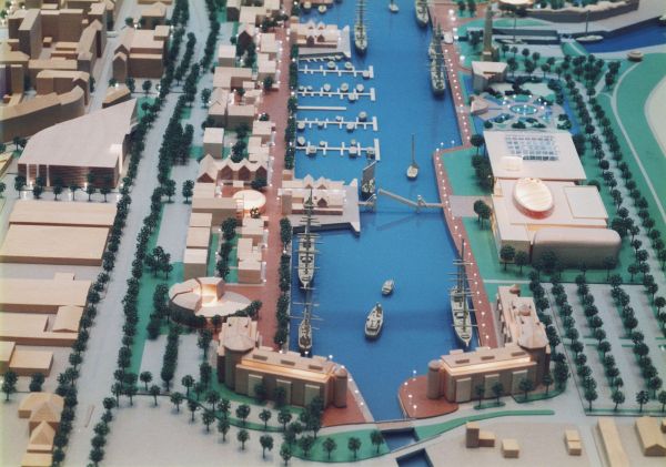 Ausschnitt Neuer Hafen vom Ocean Park-Modell 1997