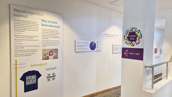 Blick in den Beginn der Ausstellung