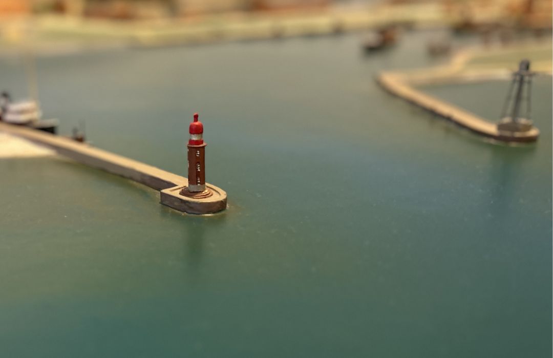 Der Nordmolenturm im Fischereihafenmodell