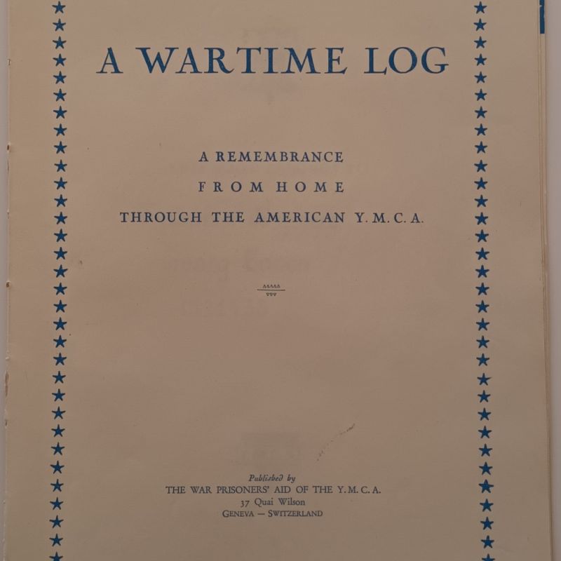 Buchseite, Titel "A Wartime Log"