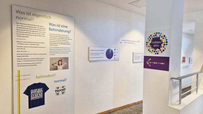 Blick in den Beginn der Ausstellung