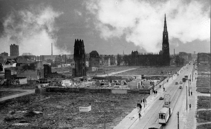Blick auf das zerstörte Bremerhaven