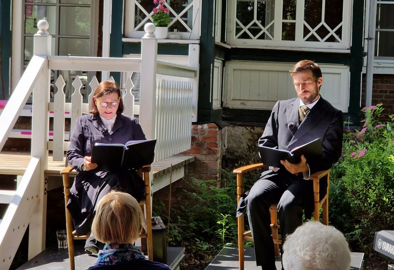 Schauspieler bei der Lesung