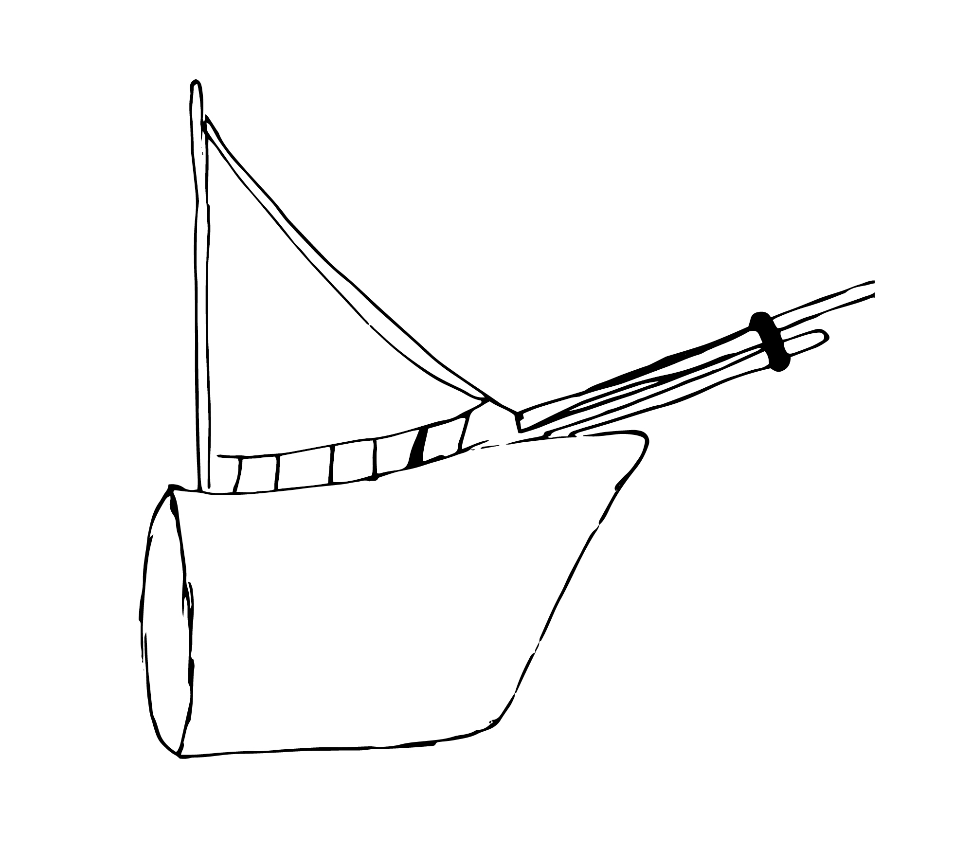 Zeichnung Schiffs-Halbsektion