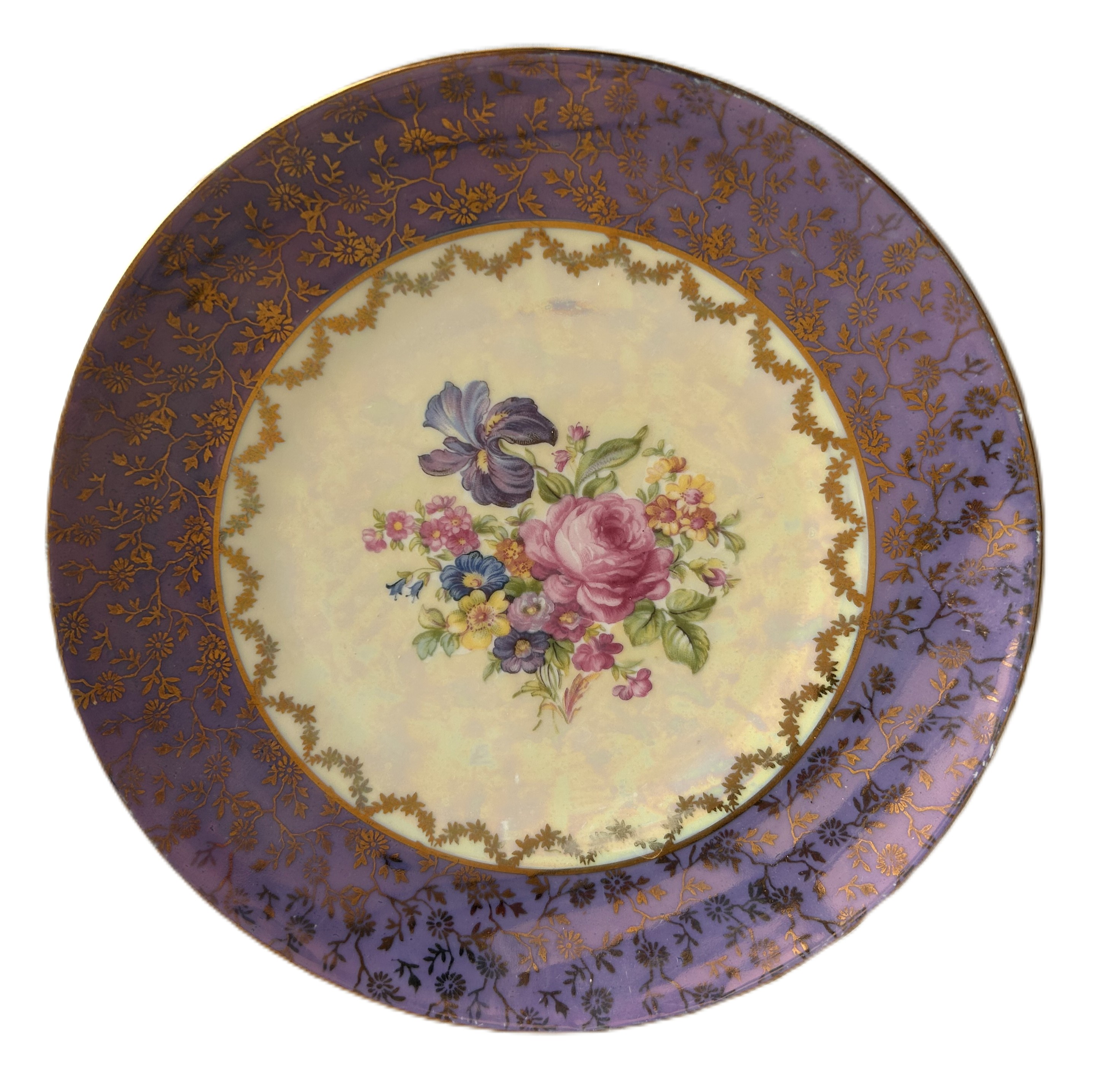 Porzellanteller mit floralen Ornamenten