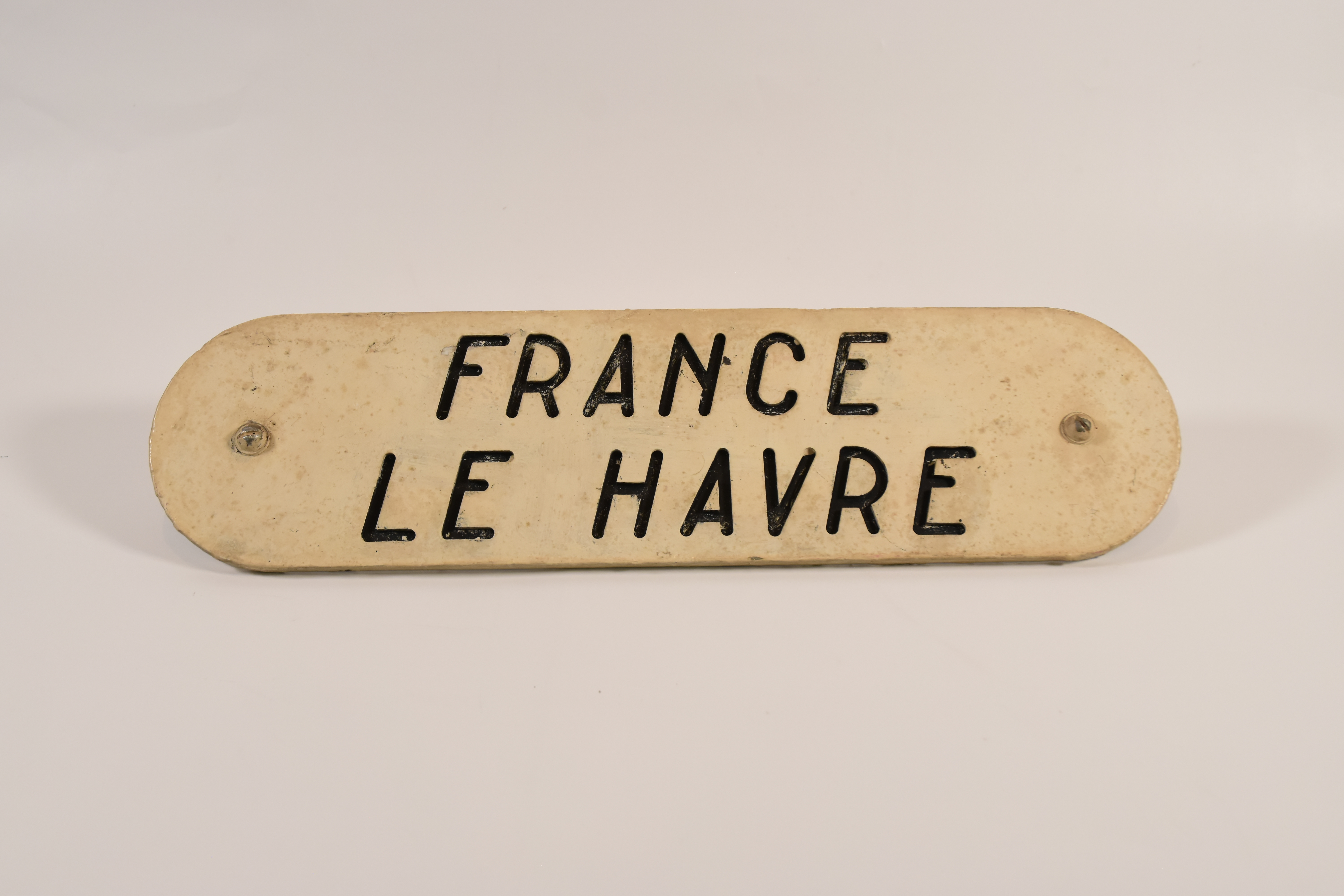 Schild "FRANCE LE HAVRE"