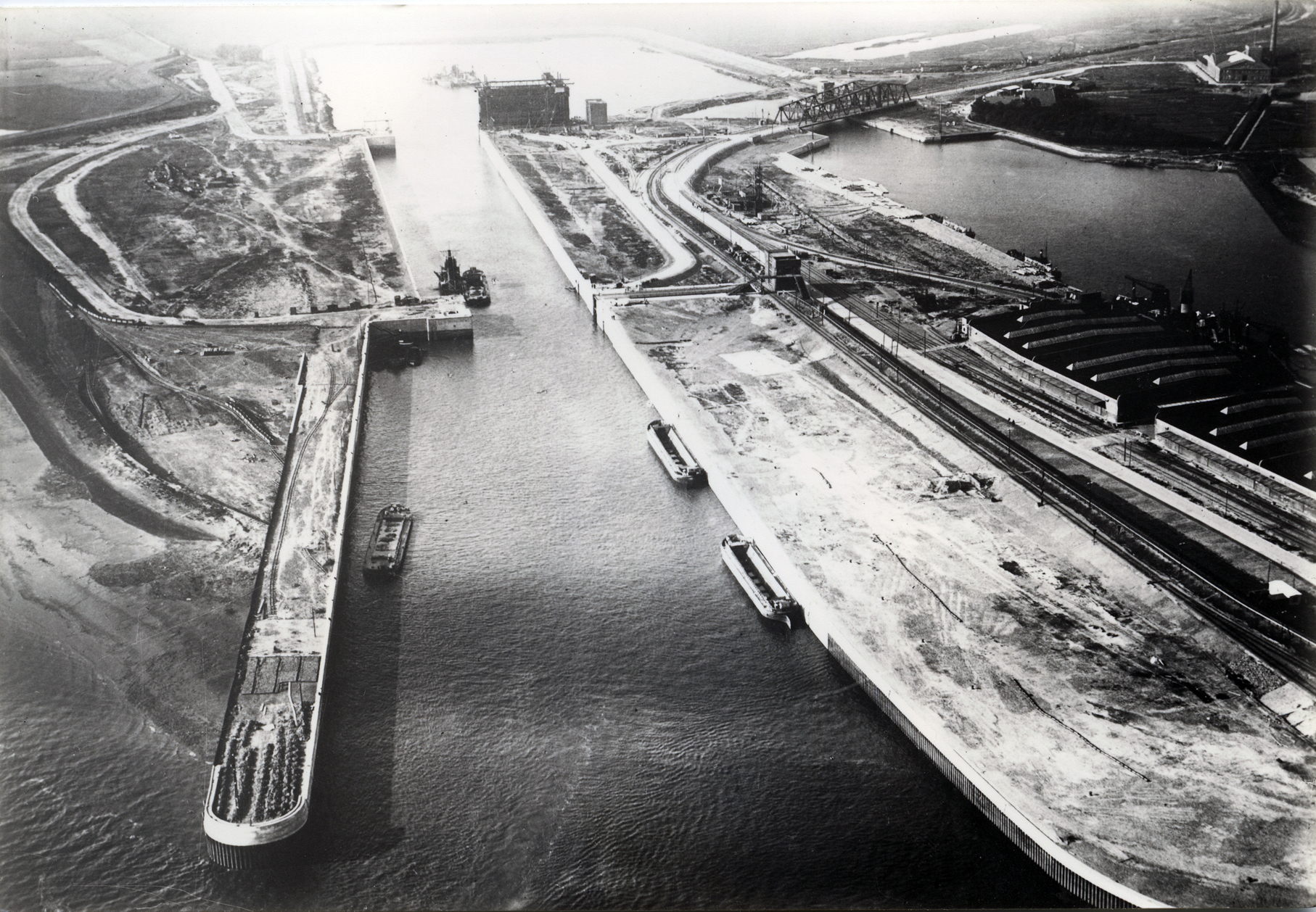 Historisches Foto Nordschleuse
