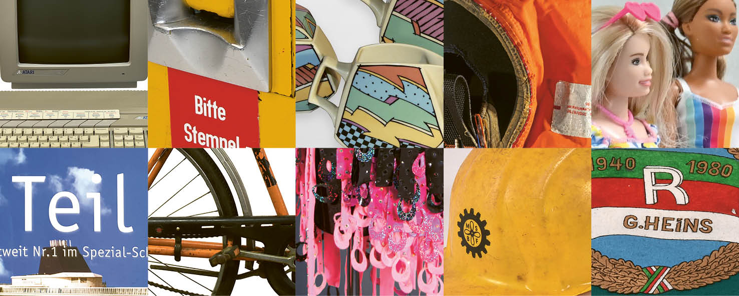 Kollage mit Ausschnitten von verschiedenen Objekten